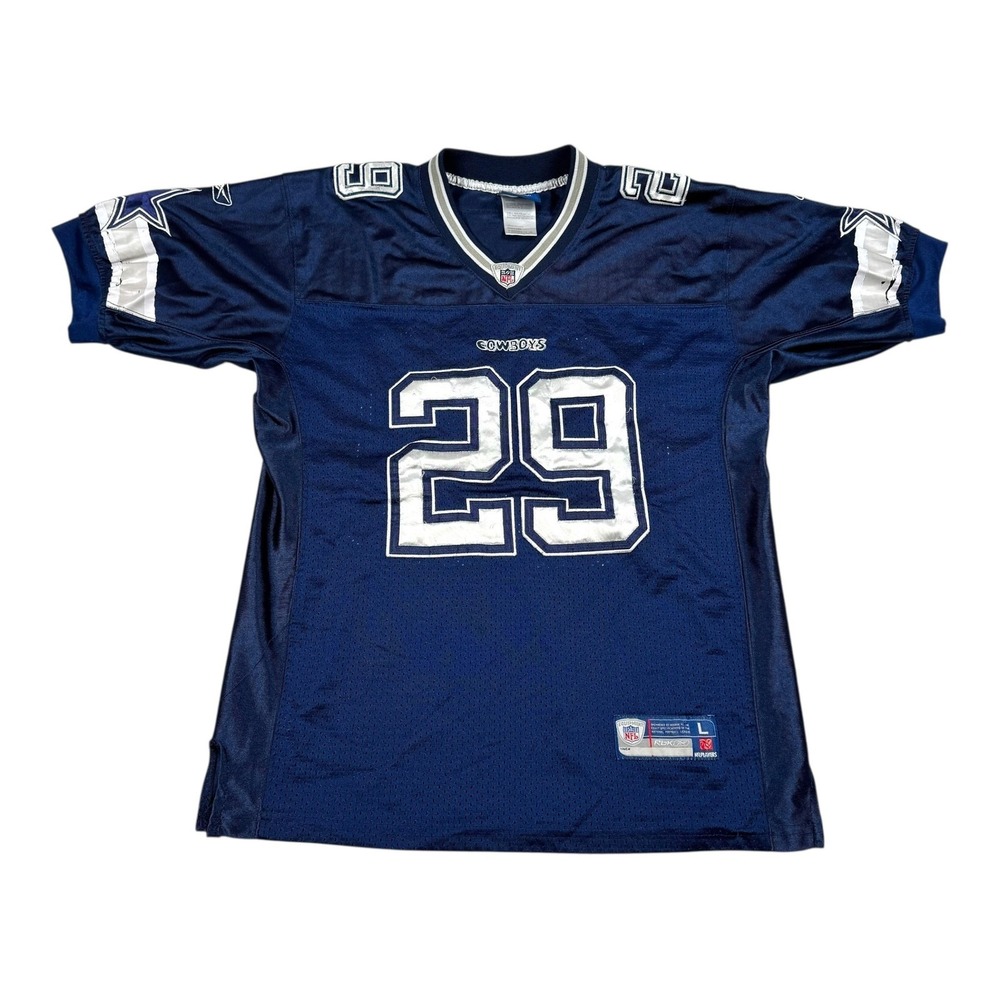 Dallas Cowboys Football Jersey Youth Large Blue NFL Reebok Murray 29 On Field